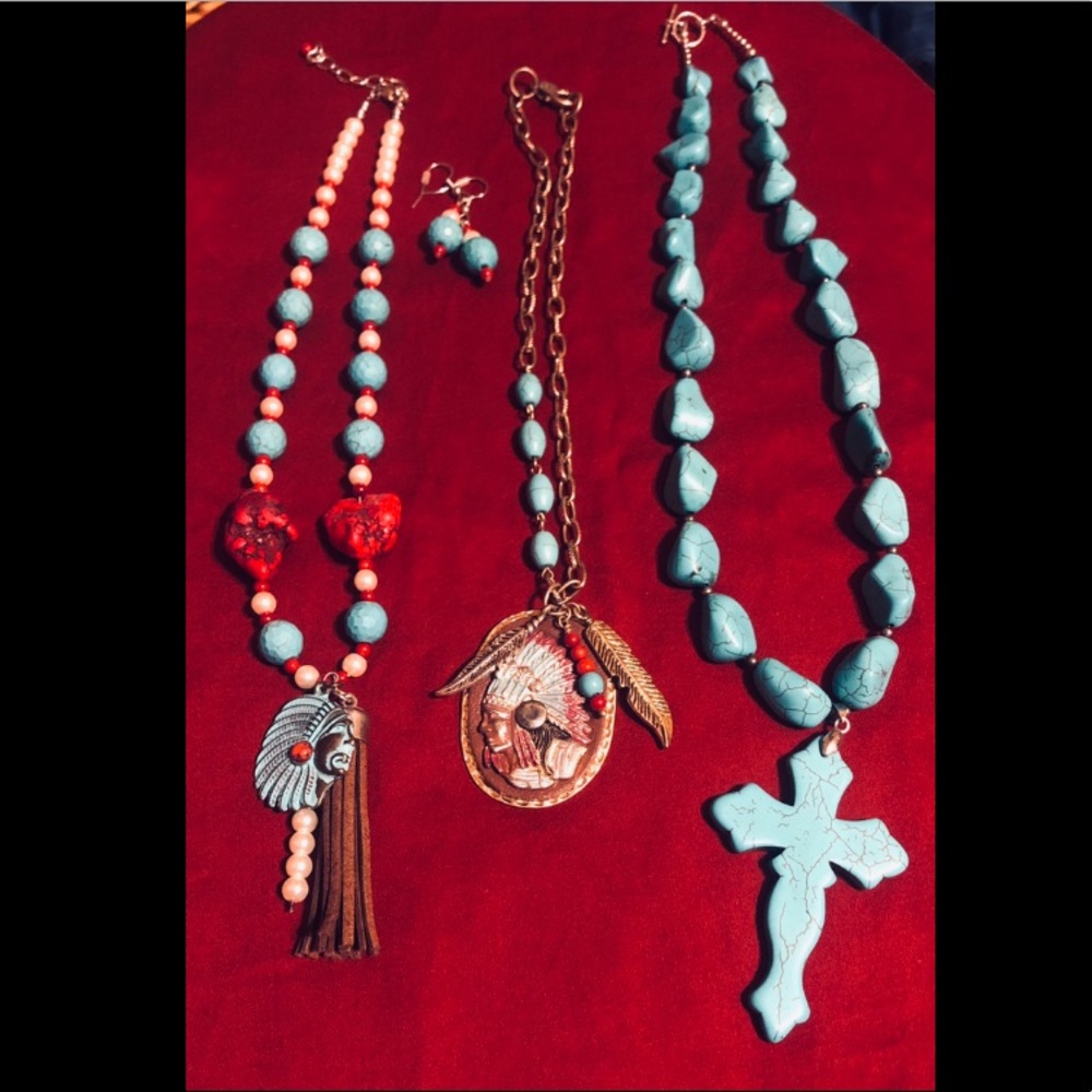 3 Turquoise Necklaces